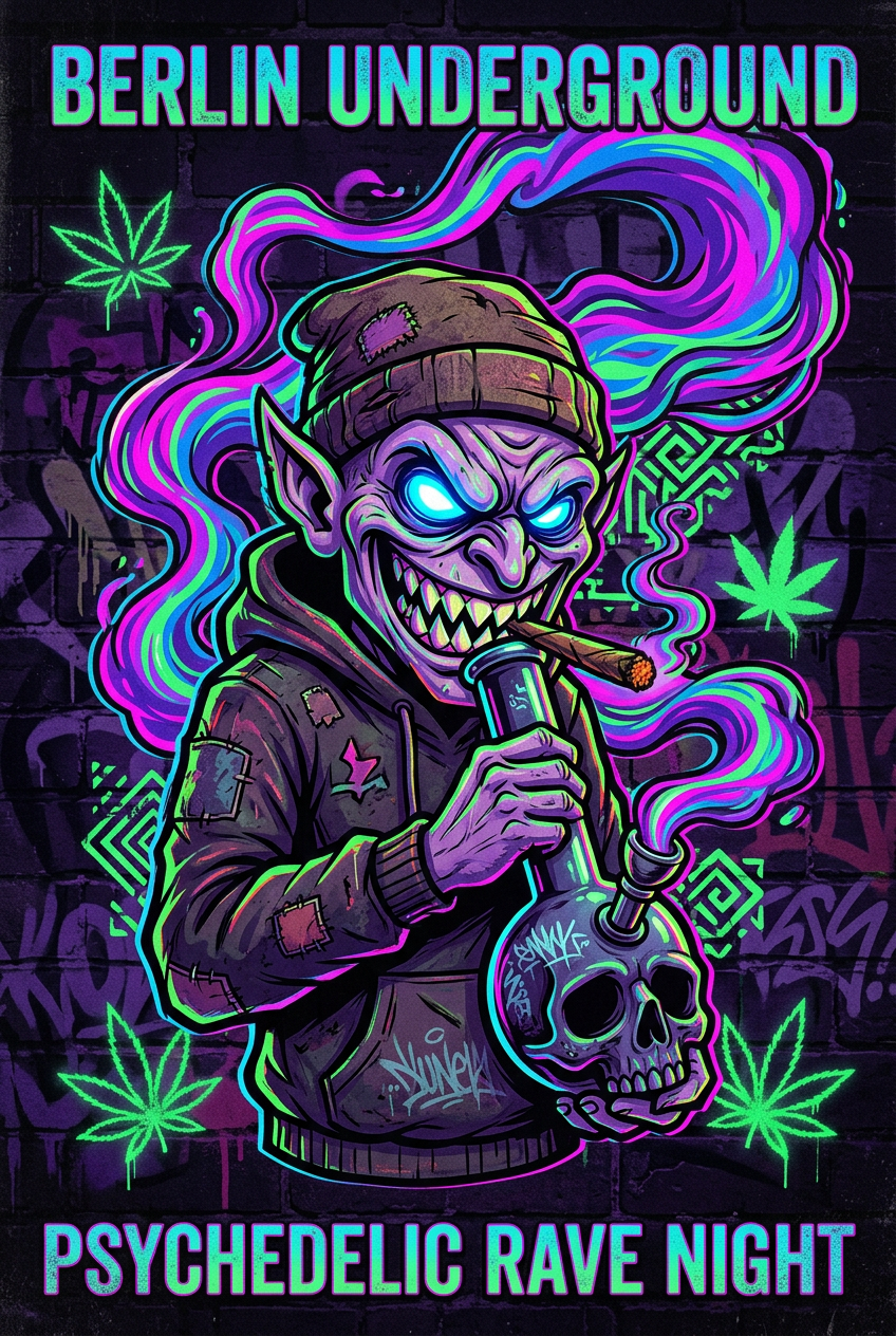 Berlin Psycho Trip — legal cannabis Berlin, underground weed, Berlin 420
